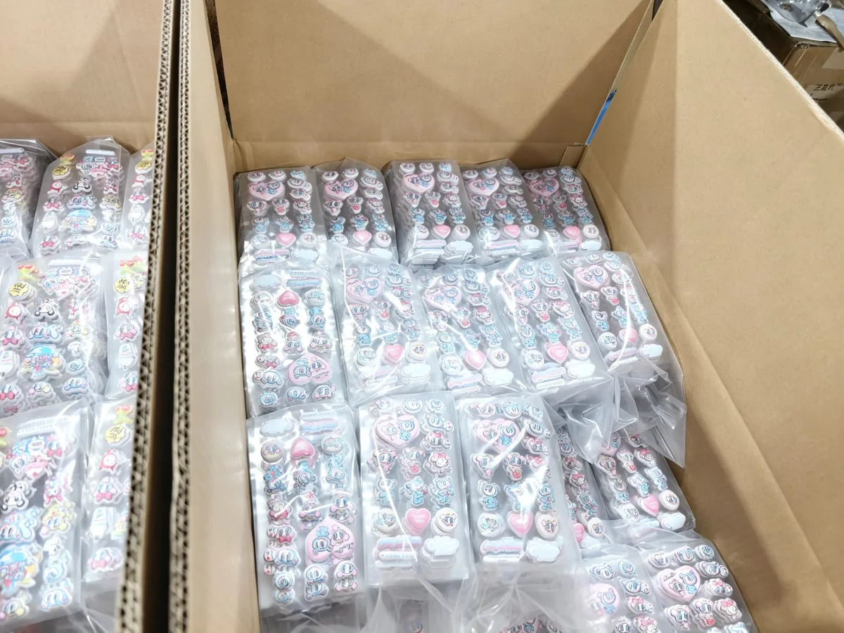 Packed after film peel