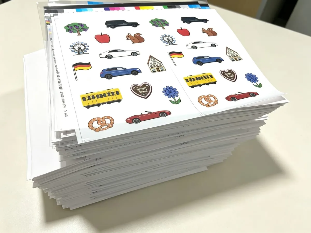 Printed before pressing